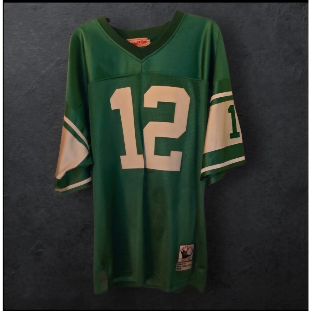 Mitchell & Ness Joe Namath New York Jets 1968 Legacy Throwback Jersey Grn XXL 52
